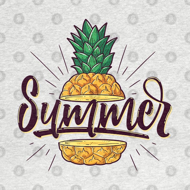 Summer and Pineapple by Katheryn's Studio